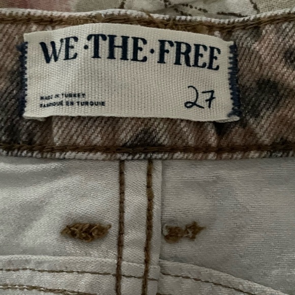 Free People Leopard Barrel Jeans size 27 - Picture 5 of 8